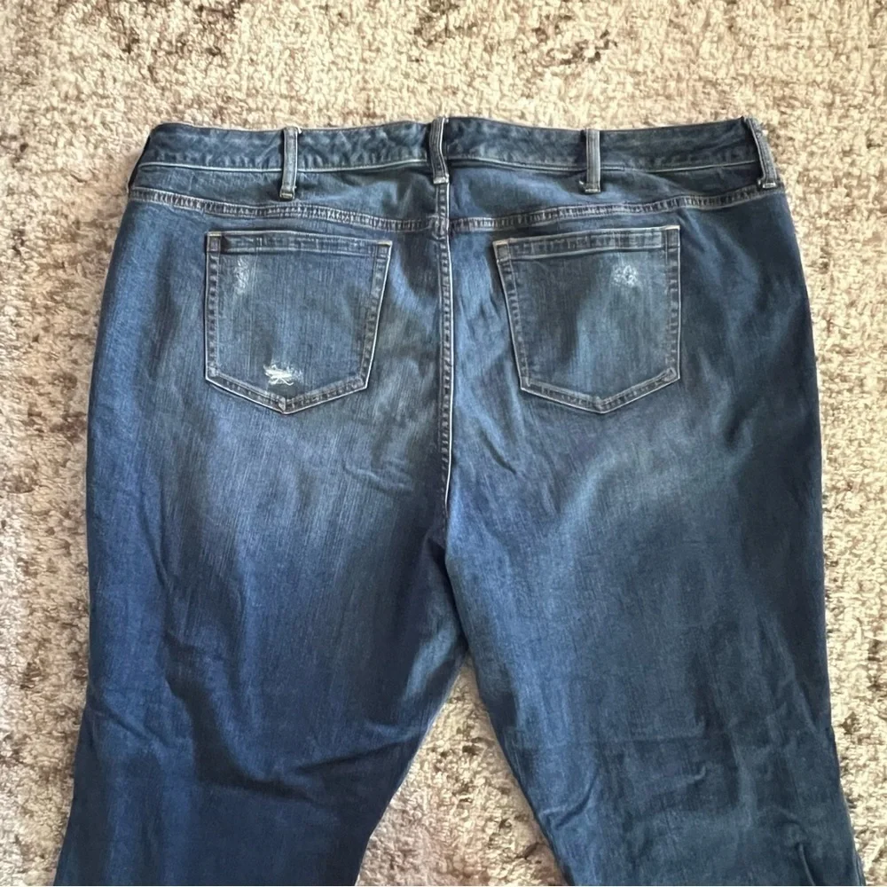 Torrid Bombshell Skinny Distressed Denim Jeans Womens size 26 Medium Wash